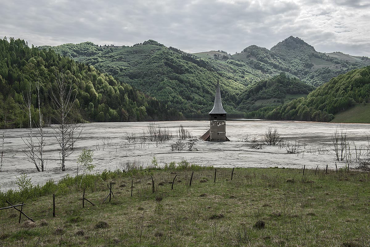 we shall overcome, faithless #6, romania, 2012 (the slag of a mine was pumped into this valley and forced the villagers to relocate)