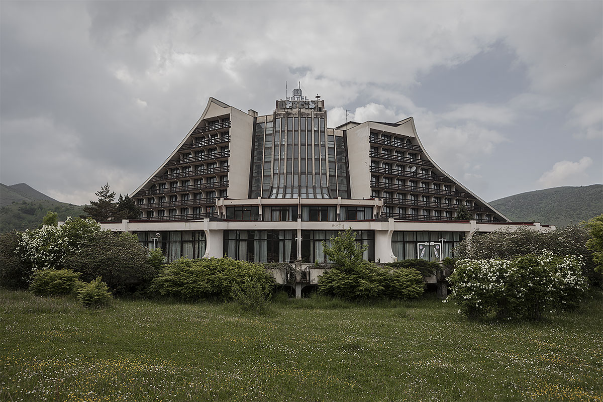 no vacancy #11, kosovo, 2011 (built by the communist it was later owned by serbians. during the kosovo war refugees stayed here. there seems to be more activity recently but no website yet)