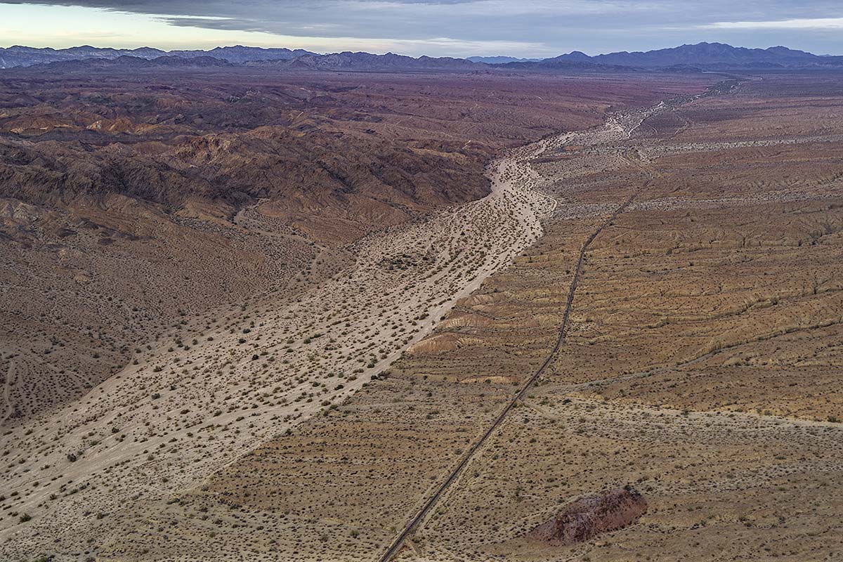 leftscape #18, usa, 2017 (track to the abandoned eagle mountain iron mine)