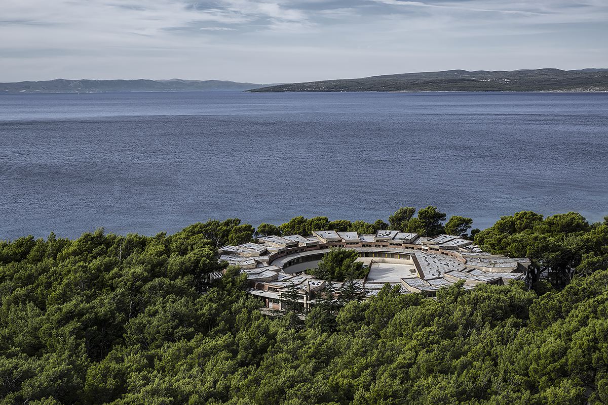 space spa, no vacancy #52, croatia, 2015 (built in 1961 this resort was owned by the military and used as a childrens health resort. abandoned since the balkan war)