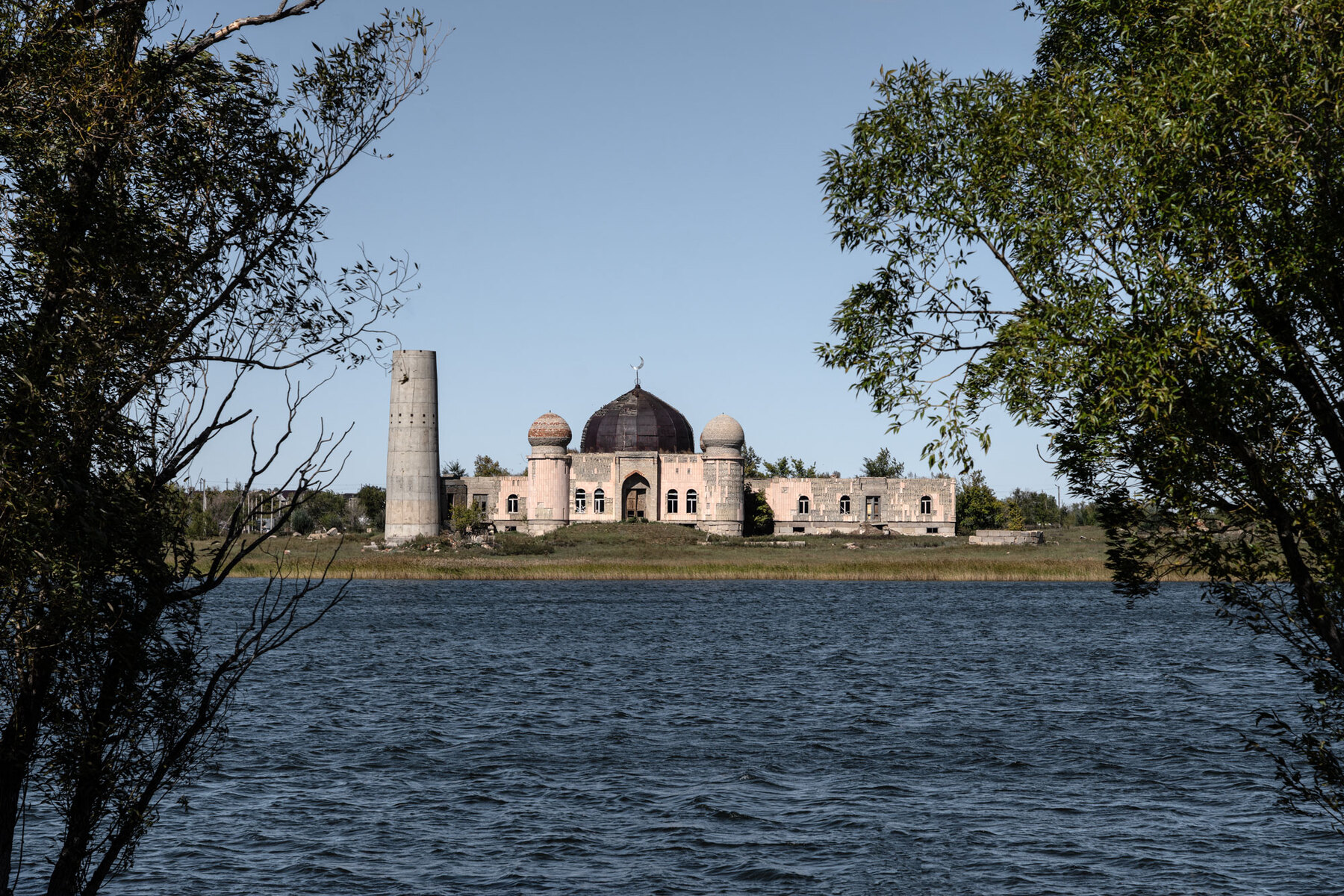 trust in gov, faithless #101, kazakhstan, 2025 (this unfinisihed mosque is for sale as the contractor never got paid by the authorities that asked him to build it in 1997. the officials have changed)