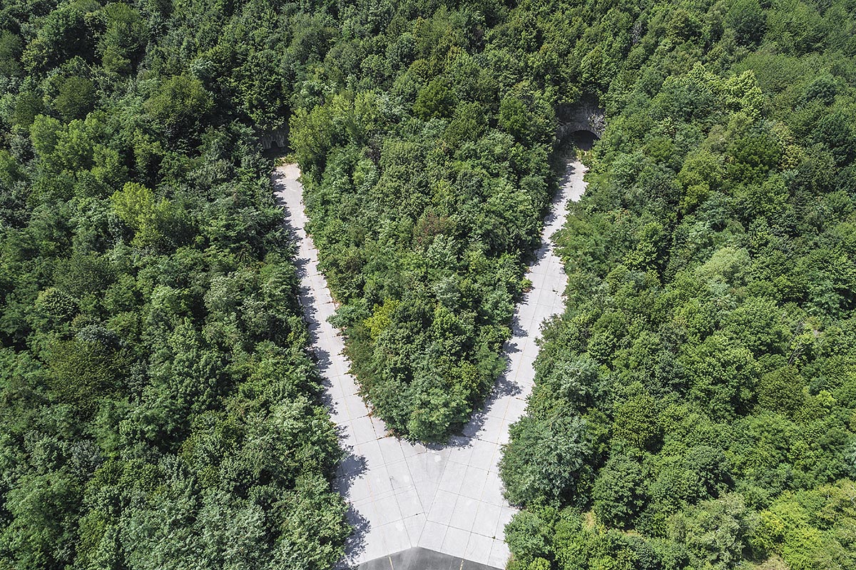 rest in peace #95, croatia, 2017 (largest underground airport for 80 mig aircraft and 1500 workers. nuclear bomb proof. destroyed in 1991 in the balkan war)