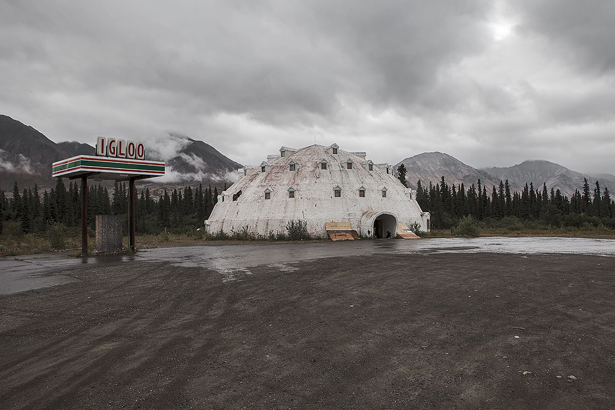 fire & ice, no vacancy #2, usa, 2010 (the igloo motel in alaska never opened as it did not comply with safety regulations - missing fire exits)