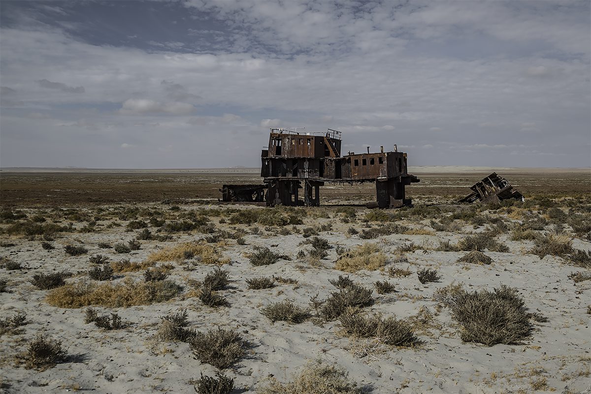 stranded #29.1, kazachstan, 2015 (the aral sea shrinked to 10% of its size after the rivers that fed it were diverted by soviet irrigation projects)
