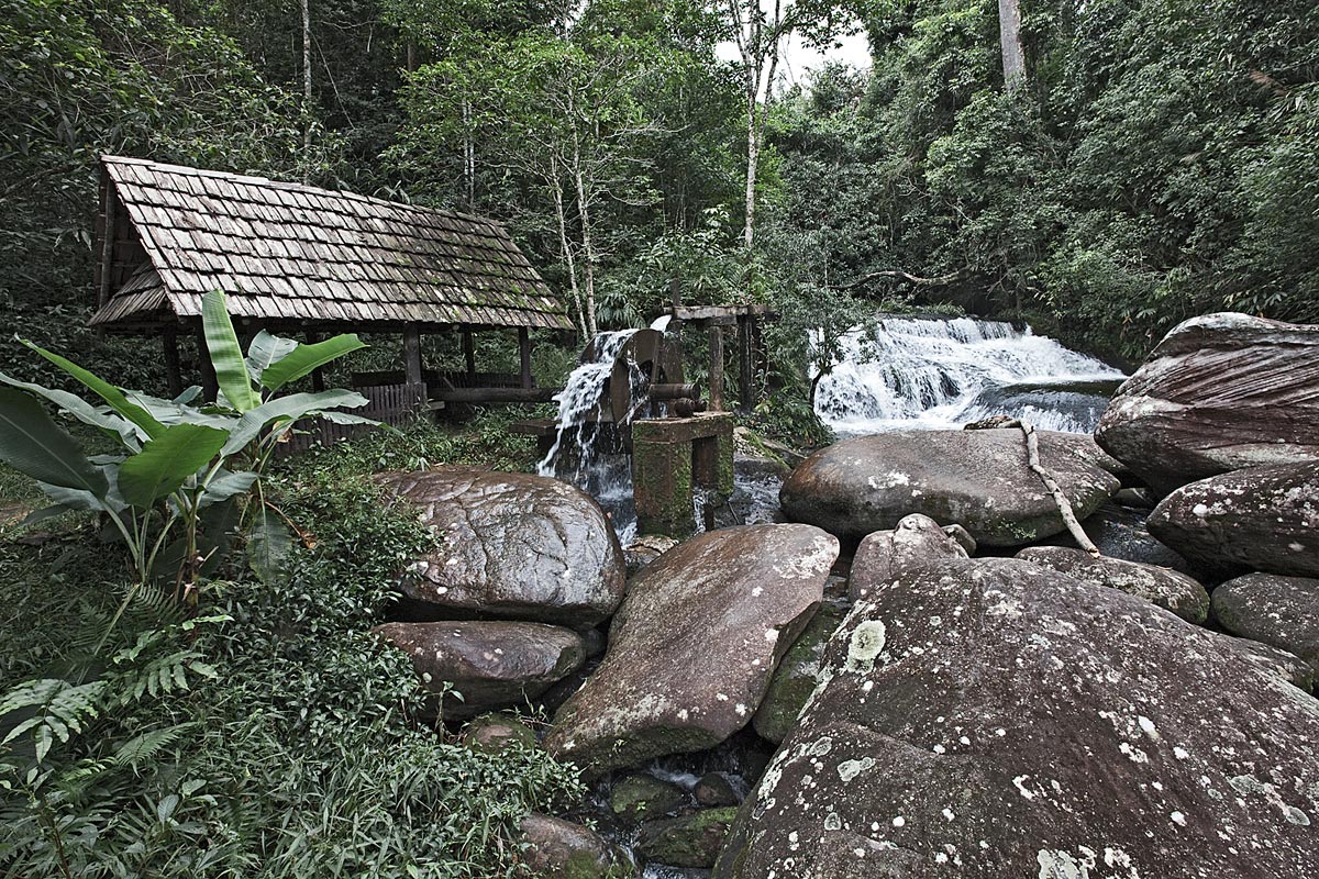 break free  #5, communist water wheel, thailand, 2010  (built by engineering students hiding in the woods after the student crack down in bangkok 1973)