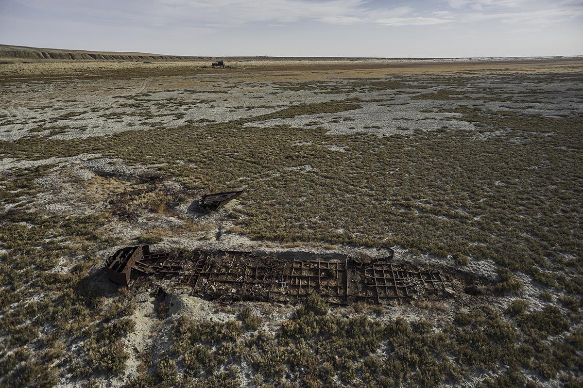 stranded #33, kazachstan, 2015 (the aral sea shrinked to 10% of its size after the rivers that fed it were diverted by soviet irrigation projects)
