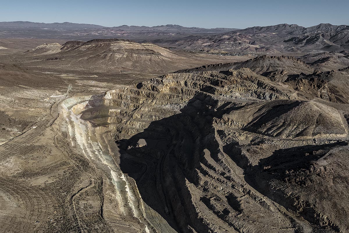 leftscape #3, usa, 2017 (abandoned mine near the ghost town of rhyolite, nevada)