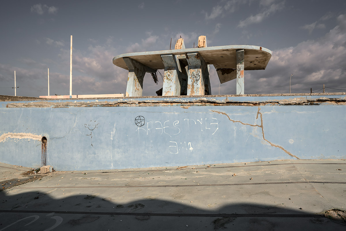 it was a pleasure #75, cuba, 2017 (collapsed tower of swimming pool in havanna)