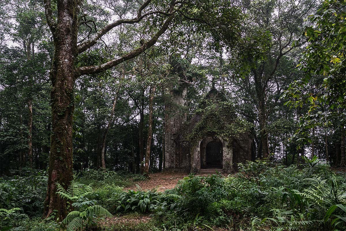 fantôme sacré, faithless #39, vietnam, 2014 (church of an abandoned hillstation built by the french. the locals avoid the cloud covered mountain - they think its haunted)