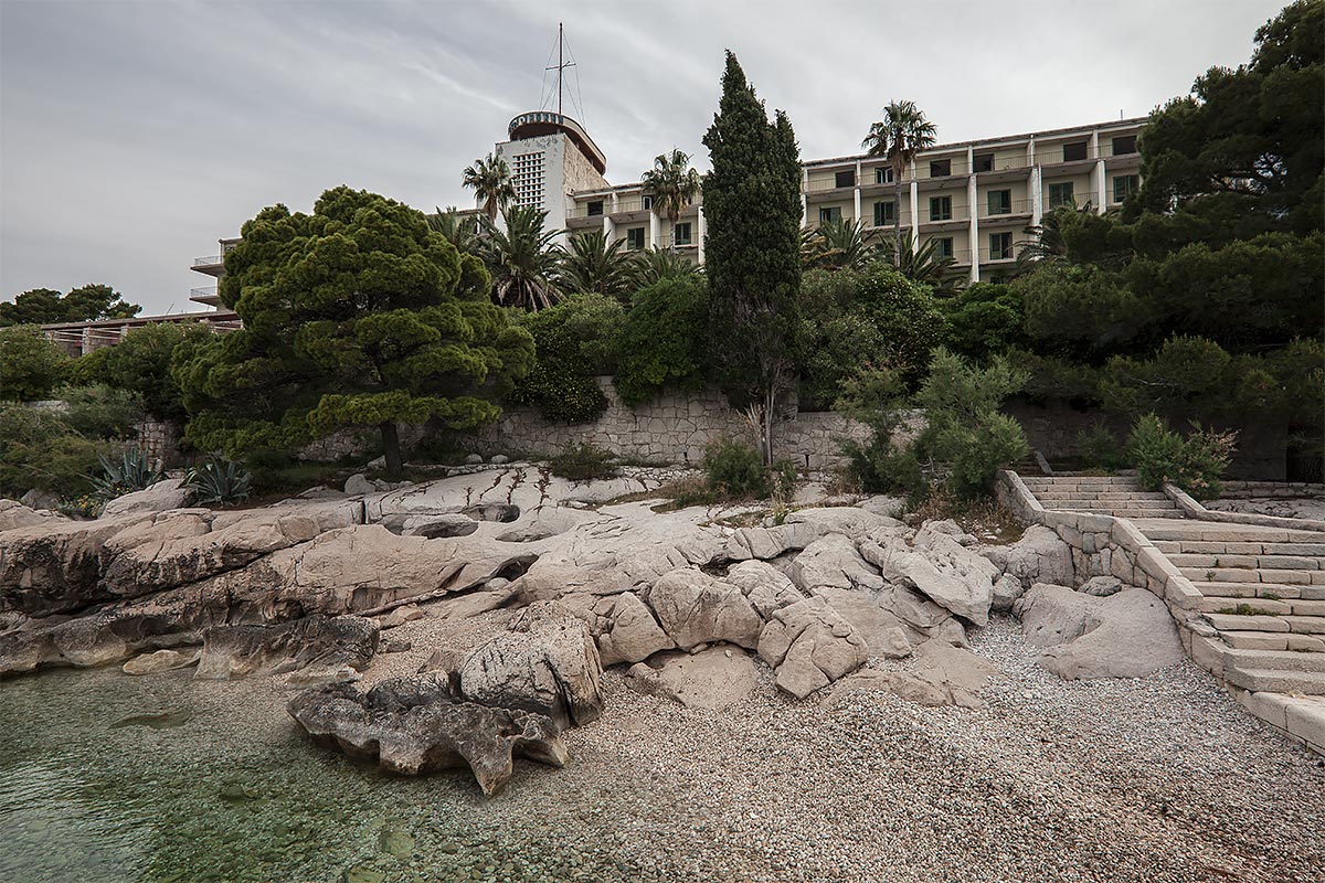 between wars, no vacancy #3, croatia, 2011 (socialist yugoslavia’s first hotel in 1950, built by german prisoners of war. tito was one of the first guests. abandoned after the balkan war)