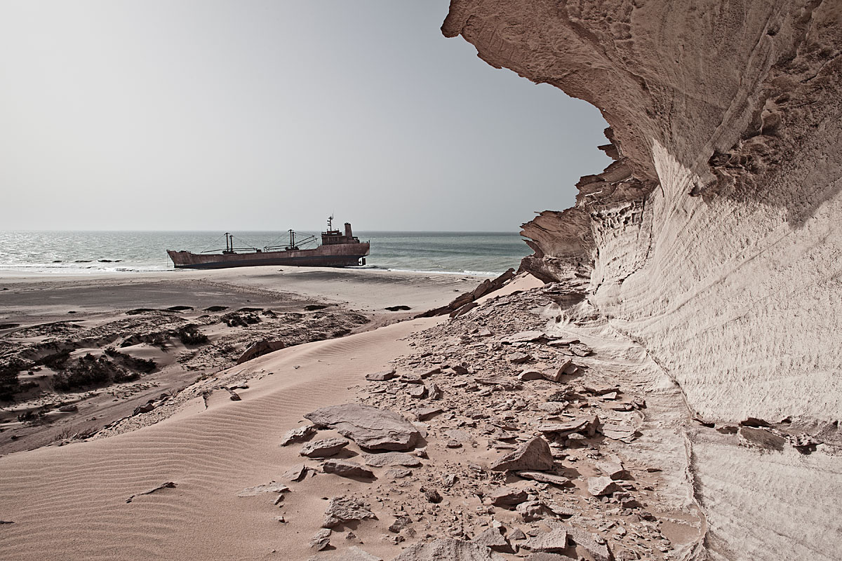 stranded #4, mauretania, 2011 (mv united malika ran aground on 04.08.2003 - all were rescued by the mauritanian navy)