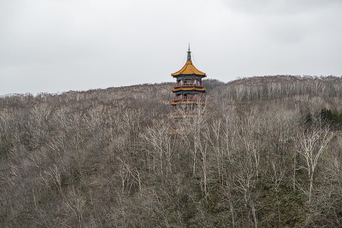 chinese gift, faithless #50, japan, 2014 (fake temple in aband. chinese theme park partly sponsored by china)