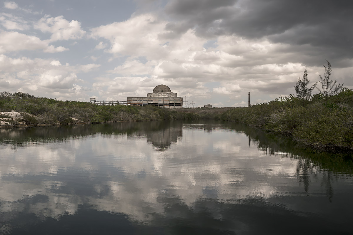 fidels dream, out of source #45, cuba, 2017 (cuba + ussr began working on a nuclear reactor in 1976, construction started in 83 and stopped with the end of the ussr. this would have been another 'missile crisis' with usa)