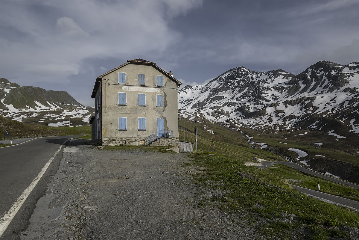 no vacancy #42, italy, 2015 (former Albergo on the swiss/italien border. in the times before cars the climb to 2500m forced you to rest - today the cars just zoom by)