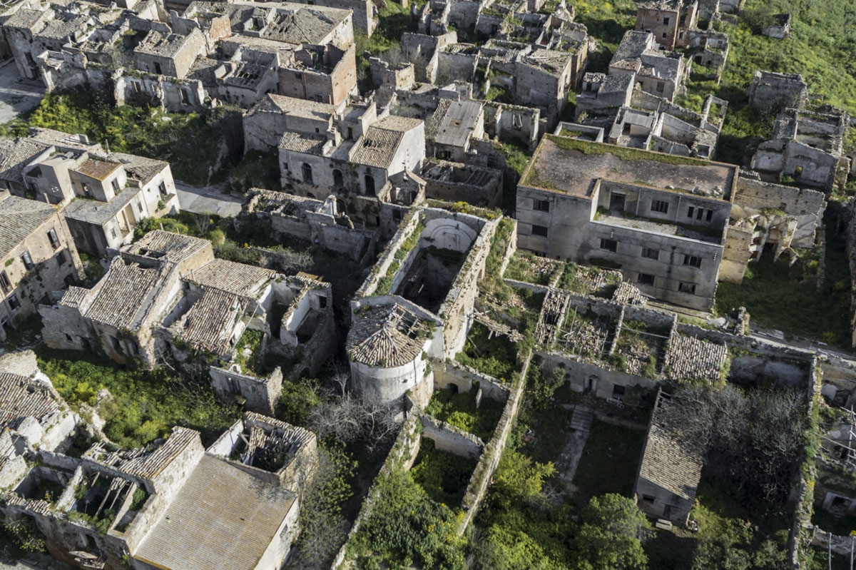 faithless #96, italy, 2019 (church of a village in sicily that was destroyed in an earthquake in 1968. the village was rebuilt 3km away)